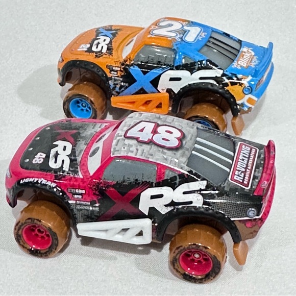 Disney Pixar Cars Set of 5 XRS Mud Racers Die-Cast with Real Suspension - Picture 9 of 16